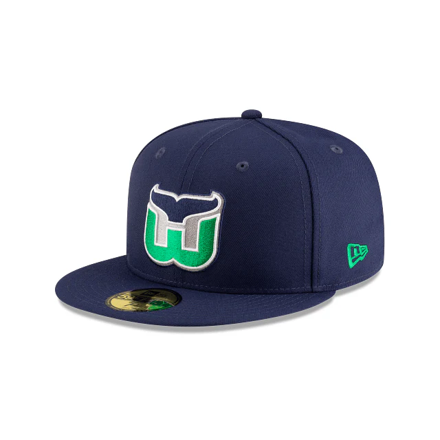 Adult Hartford Whalers New Era Navy 59FIFTY Vintage Fitted Hat - Men's