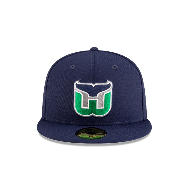 Adult Hartford Whalers New Era Navy 59FIFTY Vintage Fitted Hat - Men's - Image 2