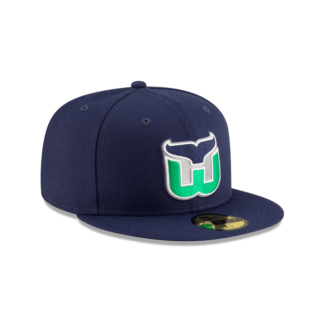 Adult Hartford Whalers New Era Navy 59FIFTY Vintage Fitted Hat - Men's - Image 3