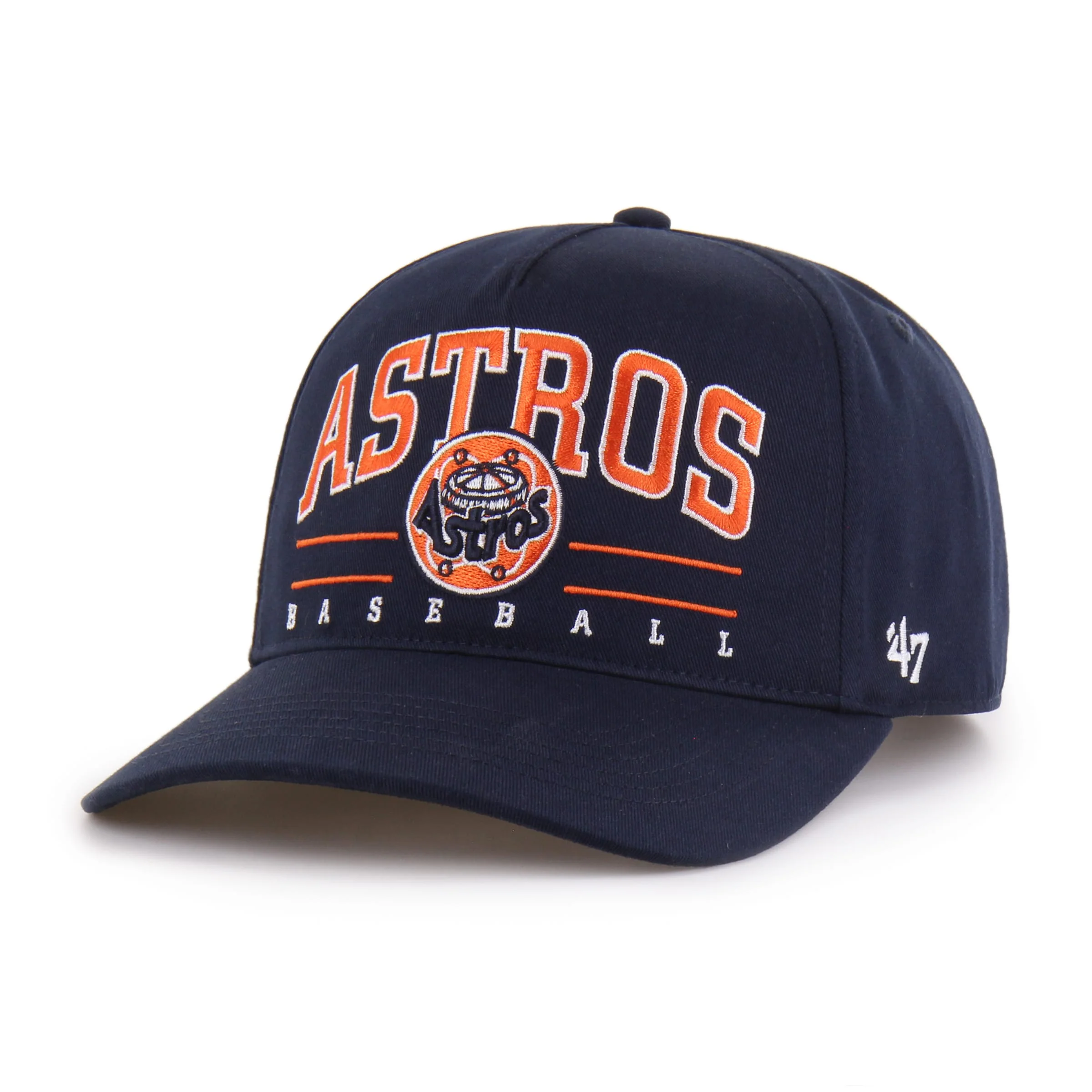 Adult Houston Astros Cooperstown '47 Navy Roscoe Hitch Adjustable Snapback Hat - Men's