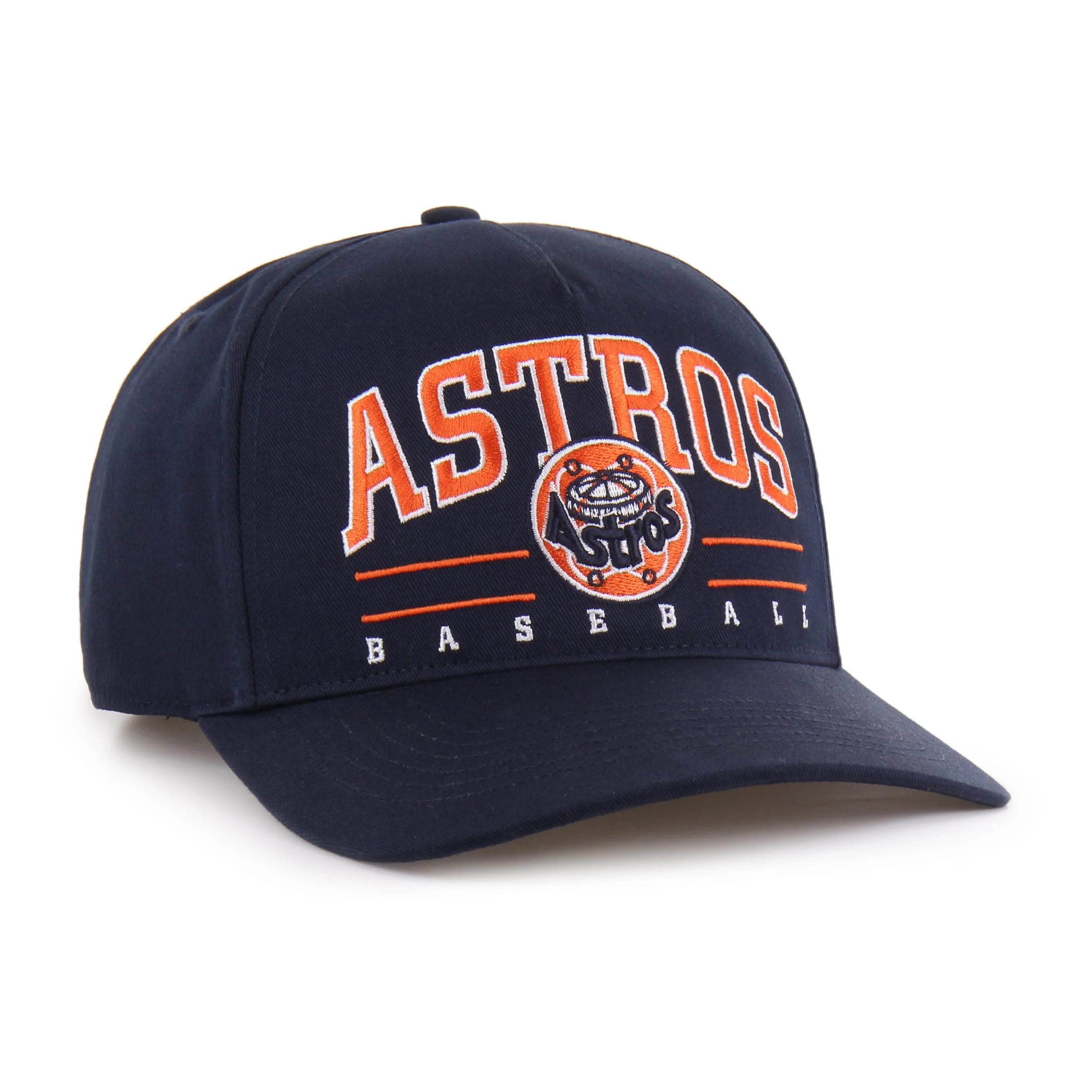 Adult Houston Astros Cooperstown '47 Navy Roscoe Hitch Adjustable Snapback Hat - Men's - Image 2