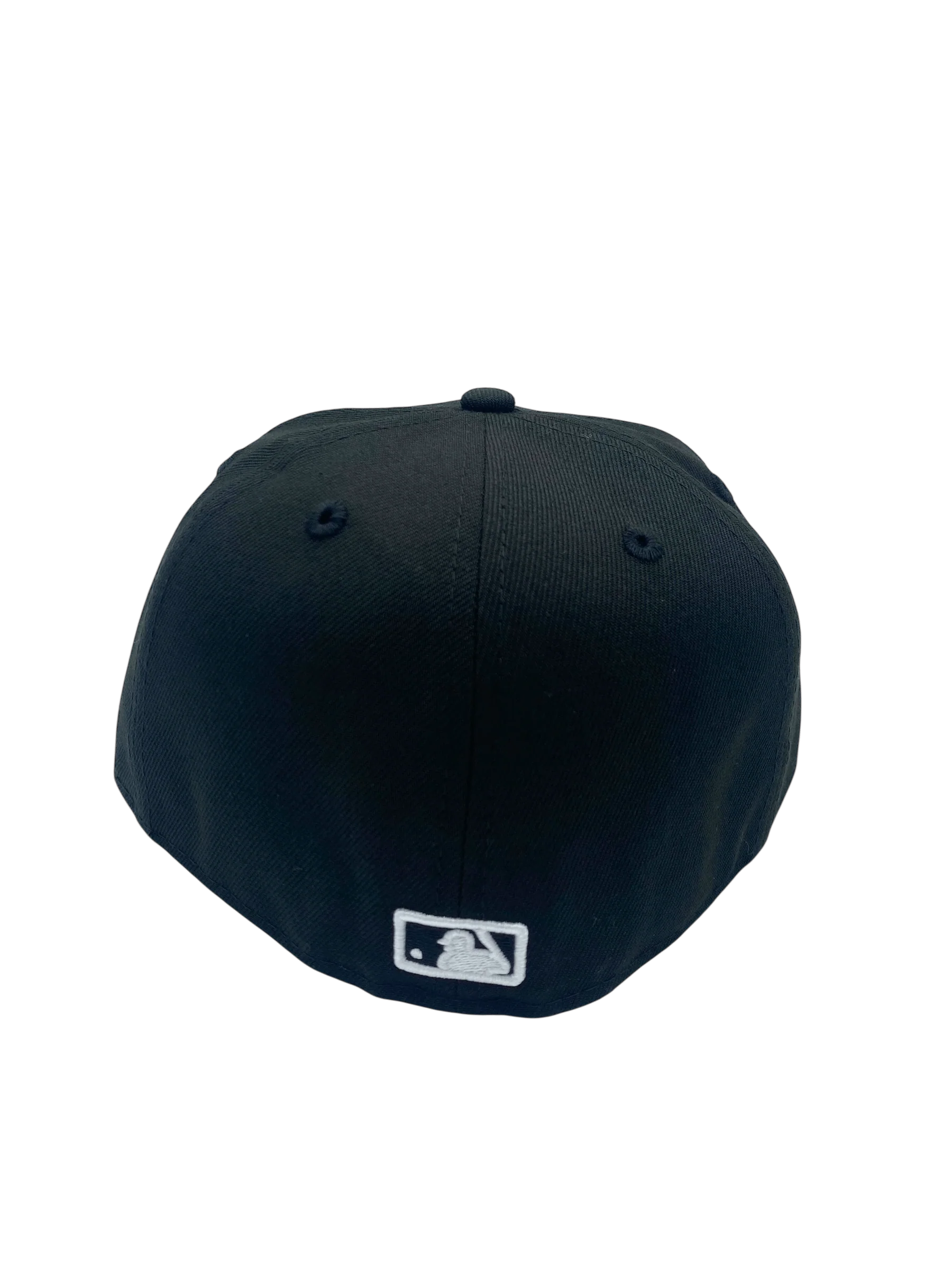 Adult Houston Astros New Era Black/White Basic 59FIFTY Fitted Hat - Men's - Image 5
