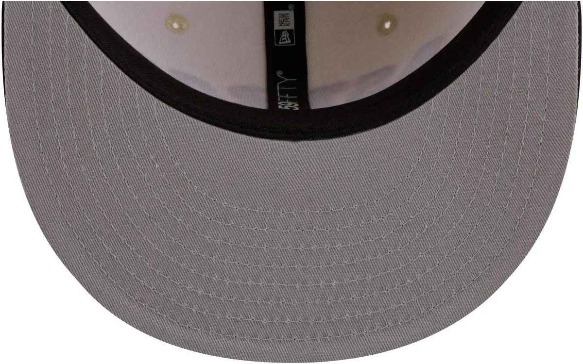 Adult Houston Astros New Era Chrome 2 Tone Chain Stitch Logo 59FIFTY Fitted Hat - Men's - Image 5