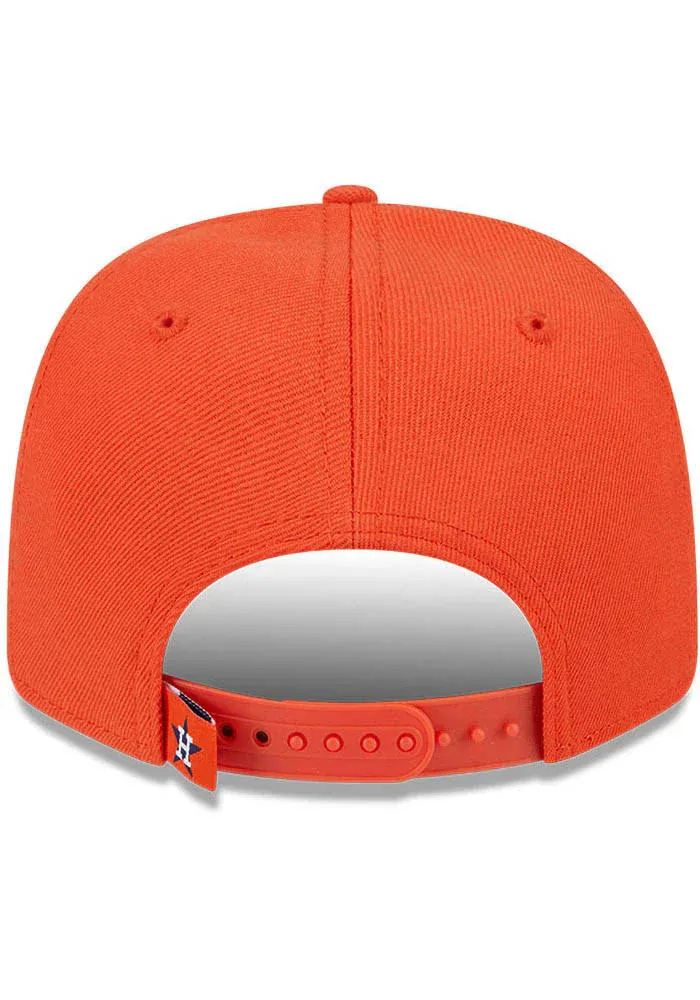 Adult Houston Astros New Era Orange Replica Team Logo 9SEVENTY Stretch-Snapback Hat - Men's - Image 4