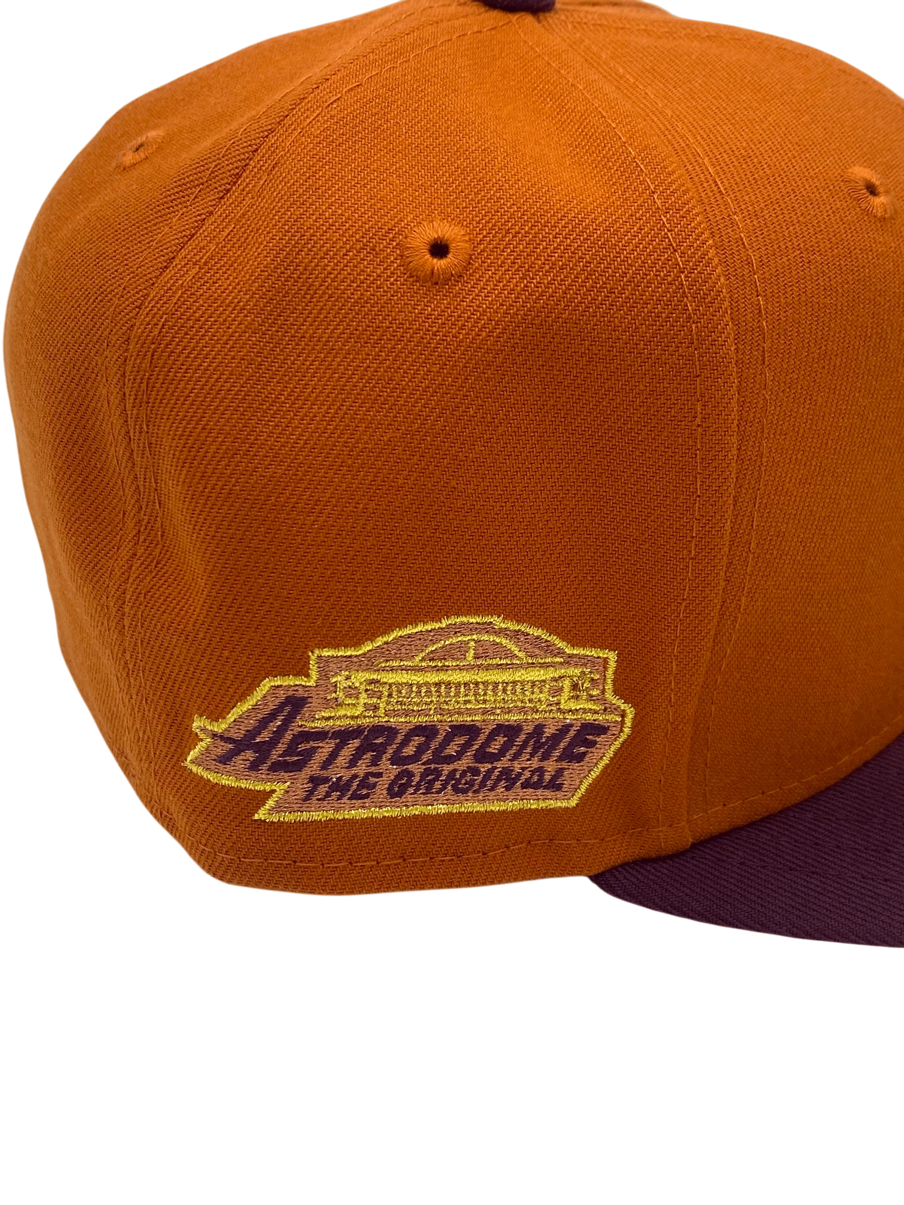Adult Houston Astros New Era Rusty Orange Side Patch 59FIFTY Fitted Hat - Men's - Image 3