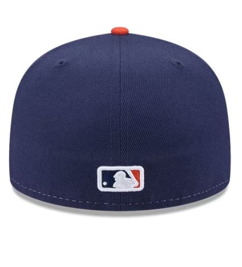 Adult Houston Astros New Era White/Navy 2025 City Connect Official On Field 59FIFTY Fitted Hat - Men's - Image 3