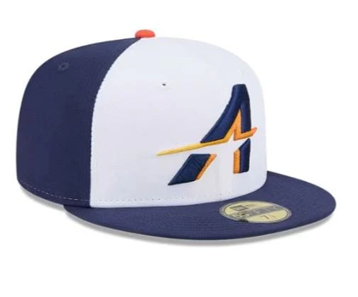 Adult Houston Astros New Era White/Navy 2025 City Connect Official On Field 59FIFTY Fitted Hat - Men's - Image 5