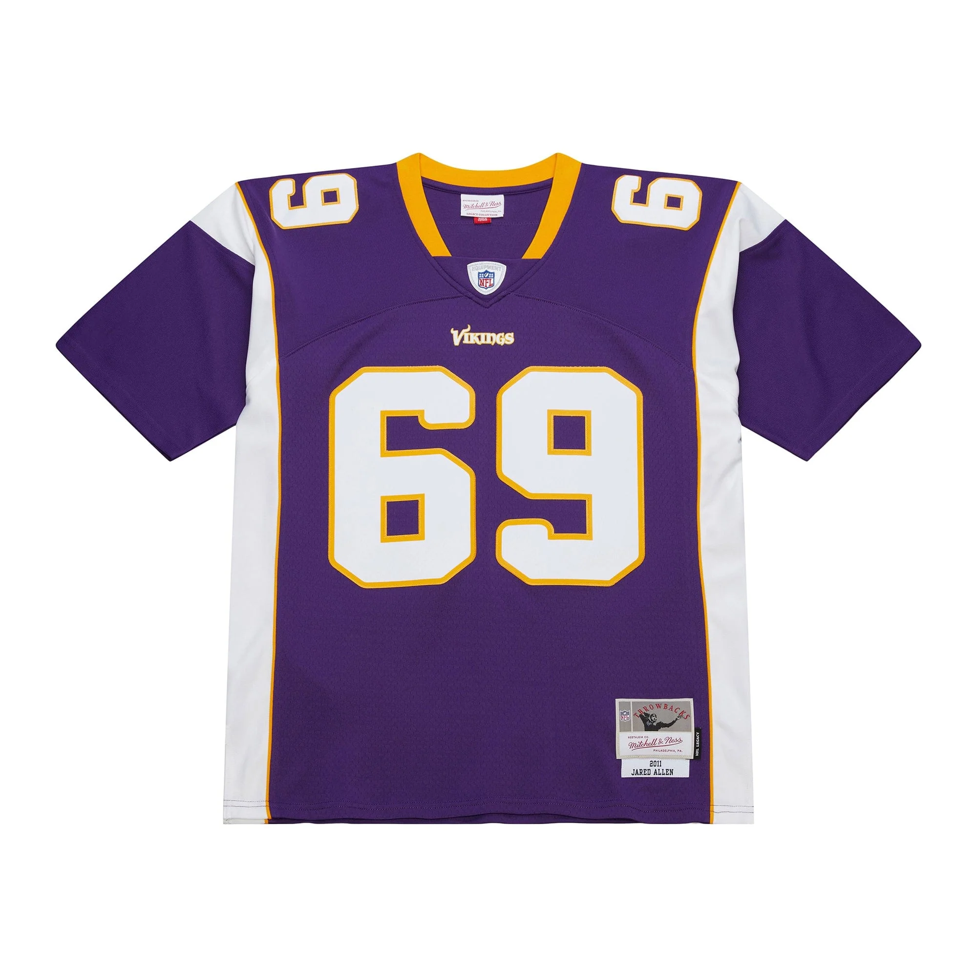 Adult Jared Allen Minnesota Vikings 2011 Mitchell & Ness Purple Throwback Jersey - Men's - Image 2