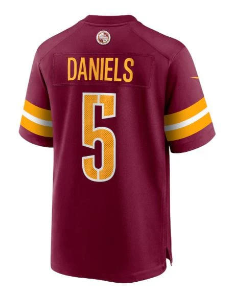 Adult Jayden Daniels Washington Commanders Nike Burgundy Game Jersey - Men's - Image 2