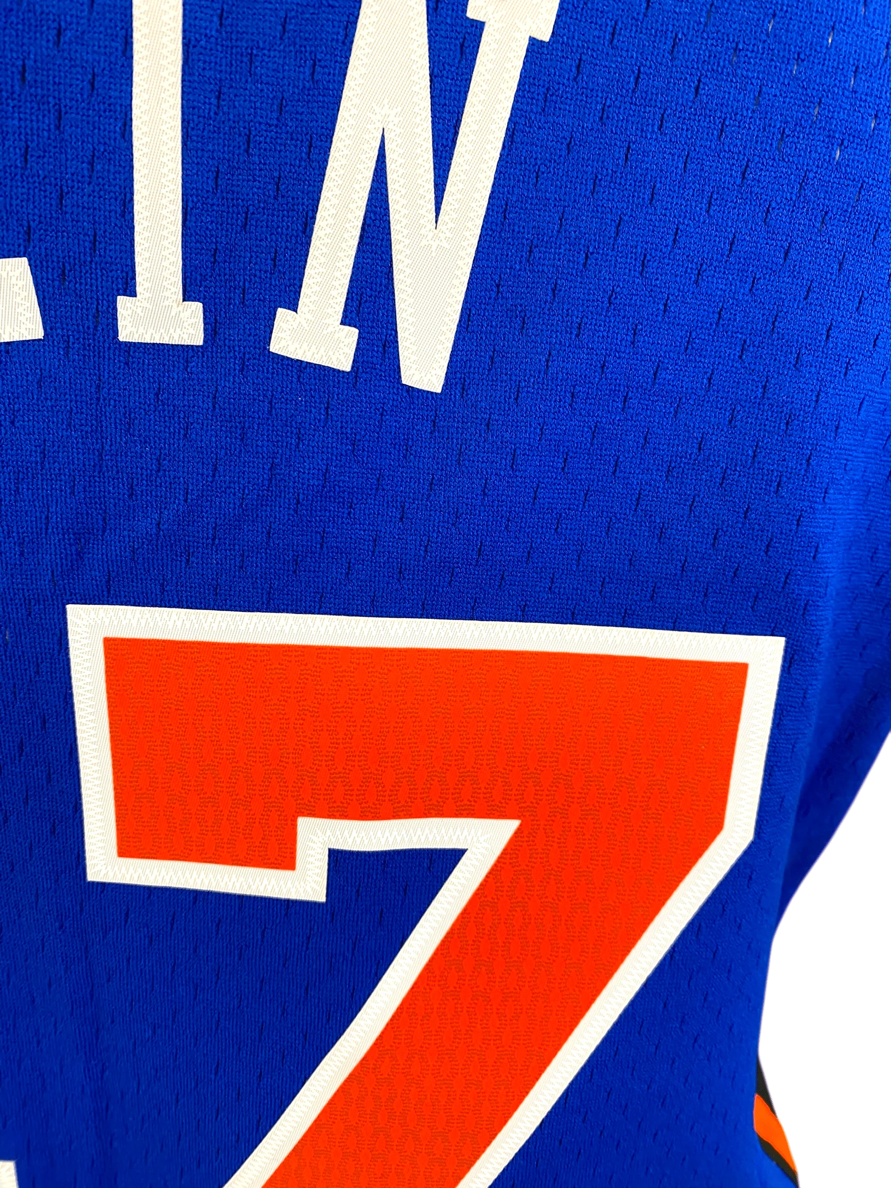 Adult Jeremy Lin New York Knicks Mitchell & Ness Blue 2011 Throwback Swingman Jersey - Men's - Image 4