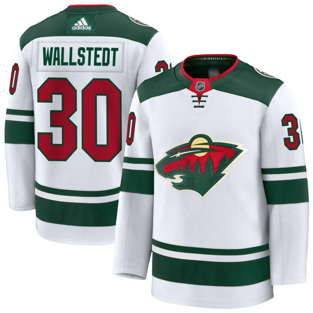 Adult Jesper Wallstedt adidas Minnesota Wild adidas White Authentic Player Jersey - Men's
