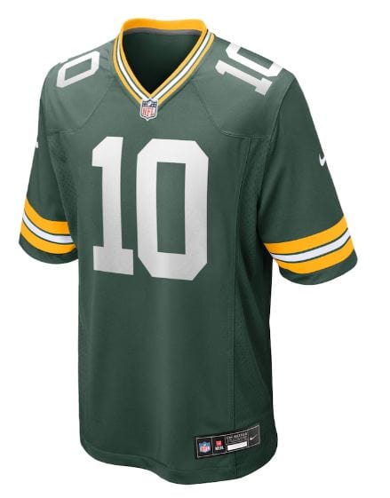 Adult Jordan Love Green Bay Packers Nike Green Game Jersey - Men's - Image 3