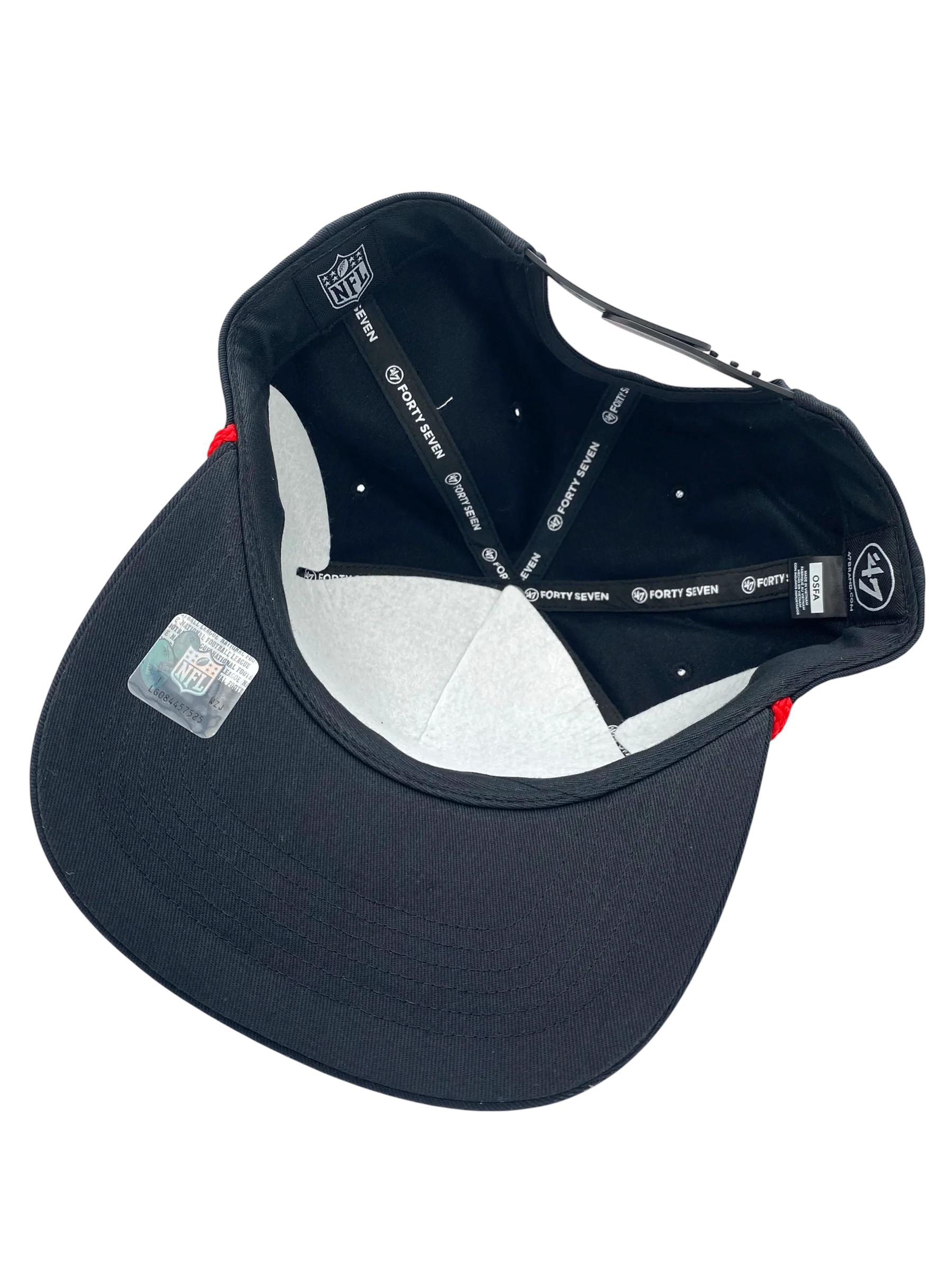Adult Kansas City Chiefs '47 Black Team Logo Rope Hitch Adjustable Snapback Hat - Men's - Image 2