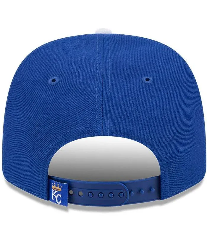 Adult Kansas City Royals New Era Blue Replica Team Logo 9SEVENTY Stretch-Snapback Hat - Men's - Image 4