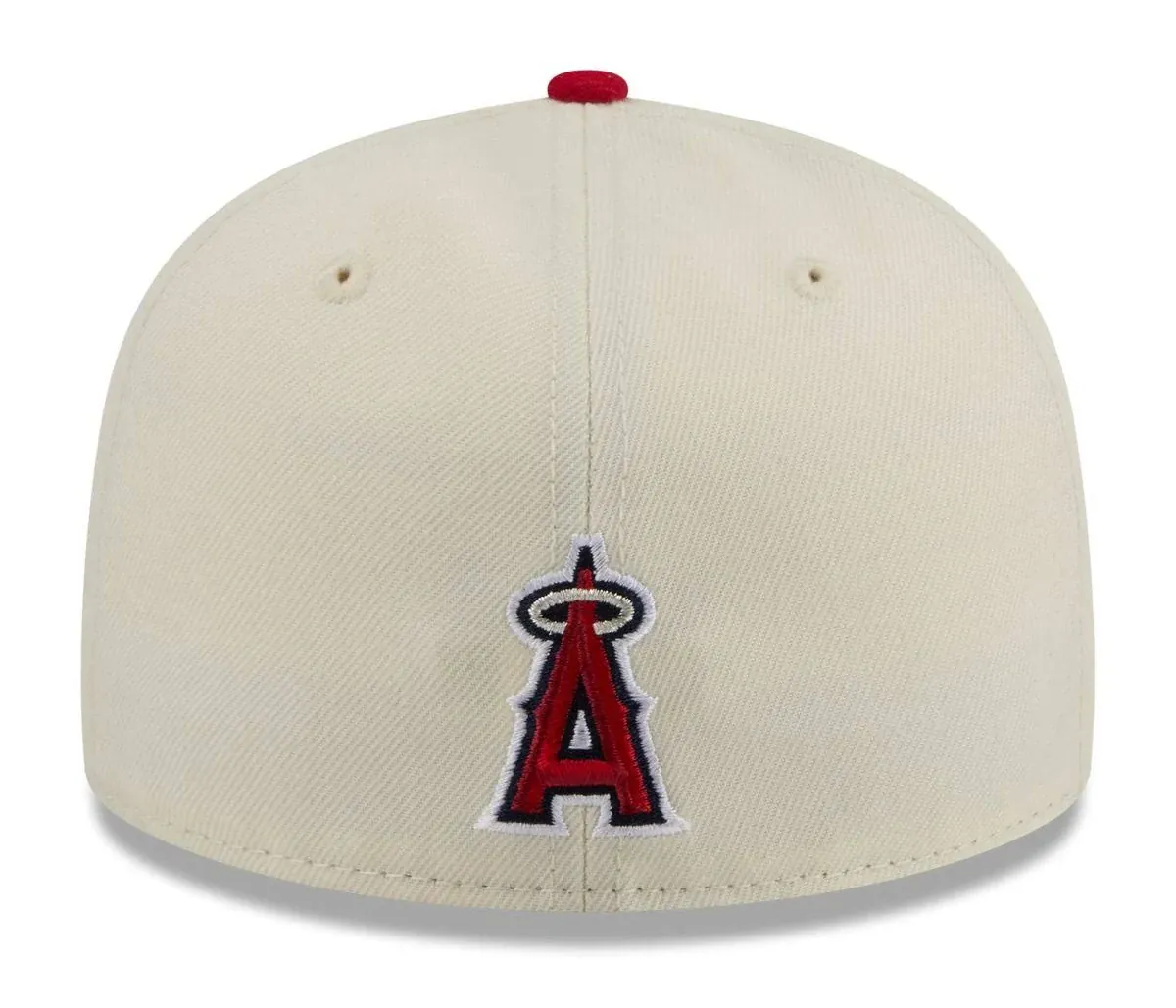 Adult Los Angeles Angels New Era Chrome 2 Tone Chain Stitch Logo 59FIFTY Fitted Hat - Men's - Image 4