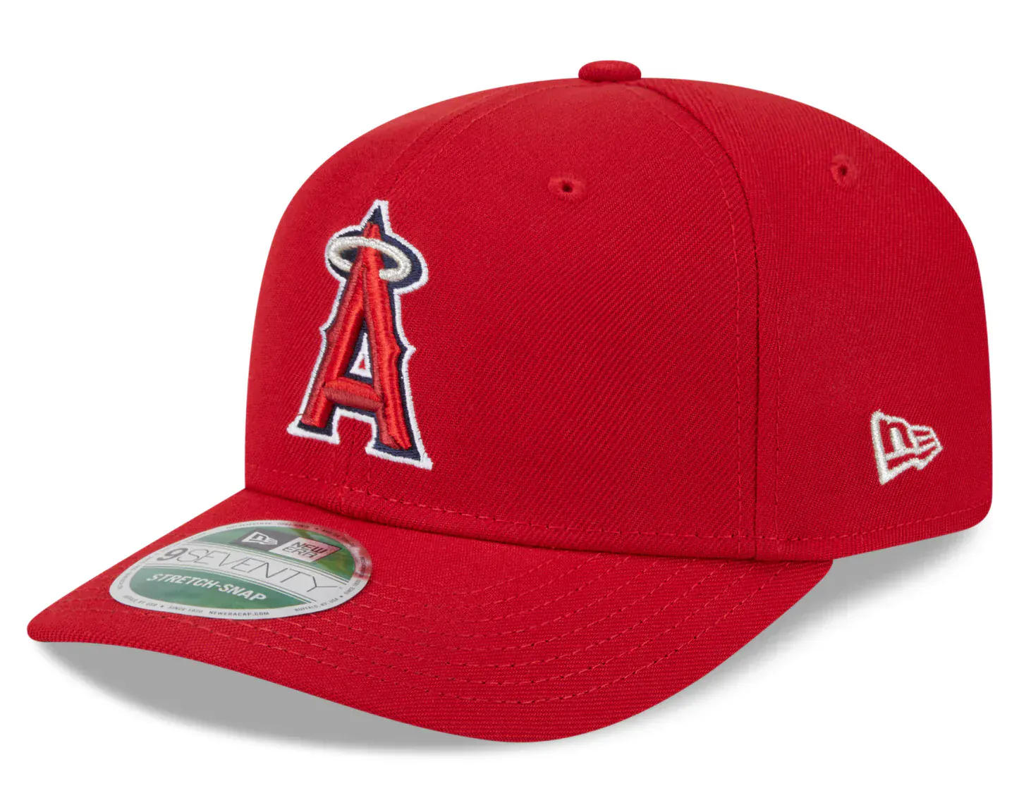 Adult Los Angeles Angels New Era Red Replica Team Logo 9SEVENTY Stretch-Snapback Hat - Men's