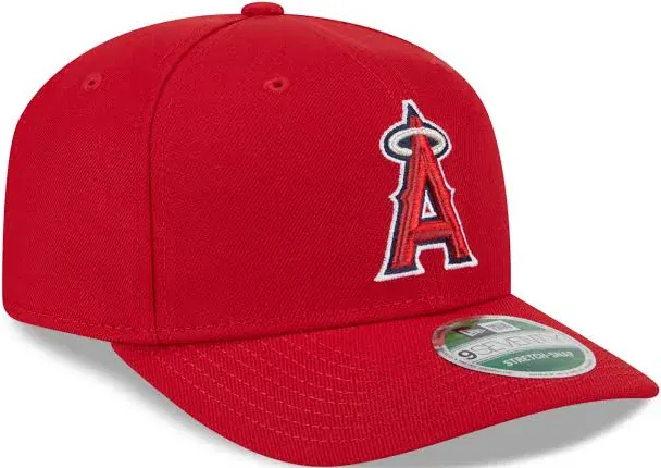 Adult Los Angeles Angels New Era Red Replica Team Logo 9SEVENTY Stretch-Snapback Hat - Men's - Image 3