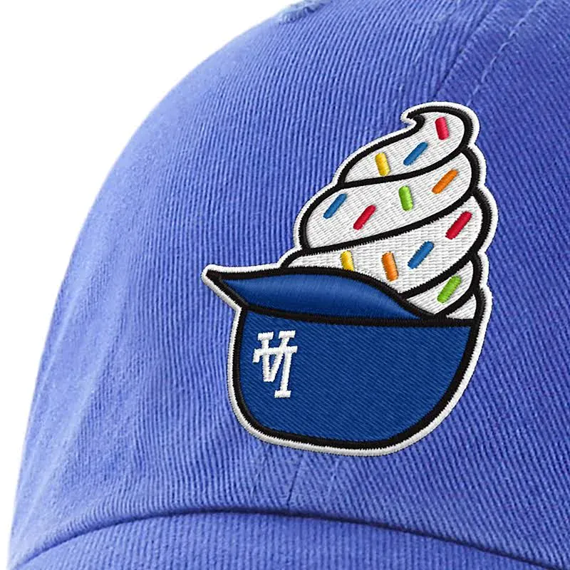 Adult Los Angeles Dodgers '47 Brand Royal Blue Ice Cream Helmet Clean Up Adjustable Hat - Men's - Image 3