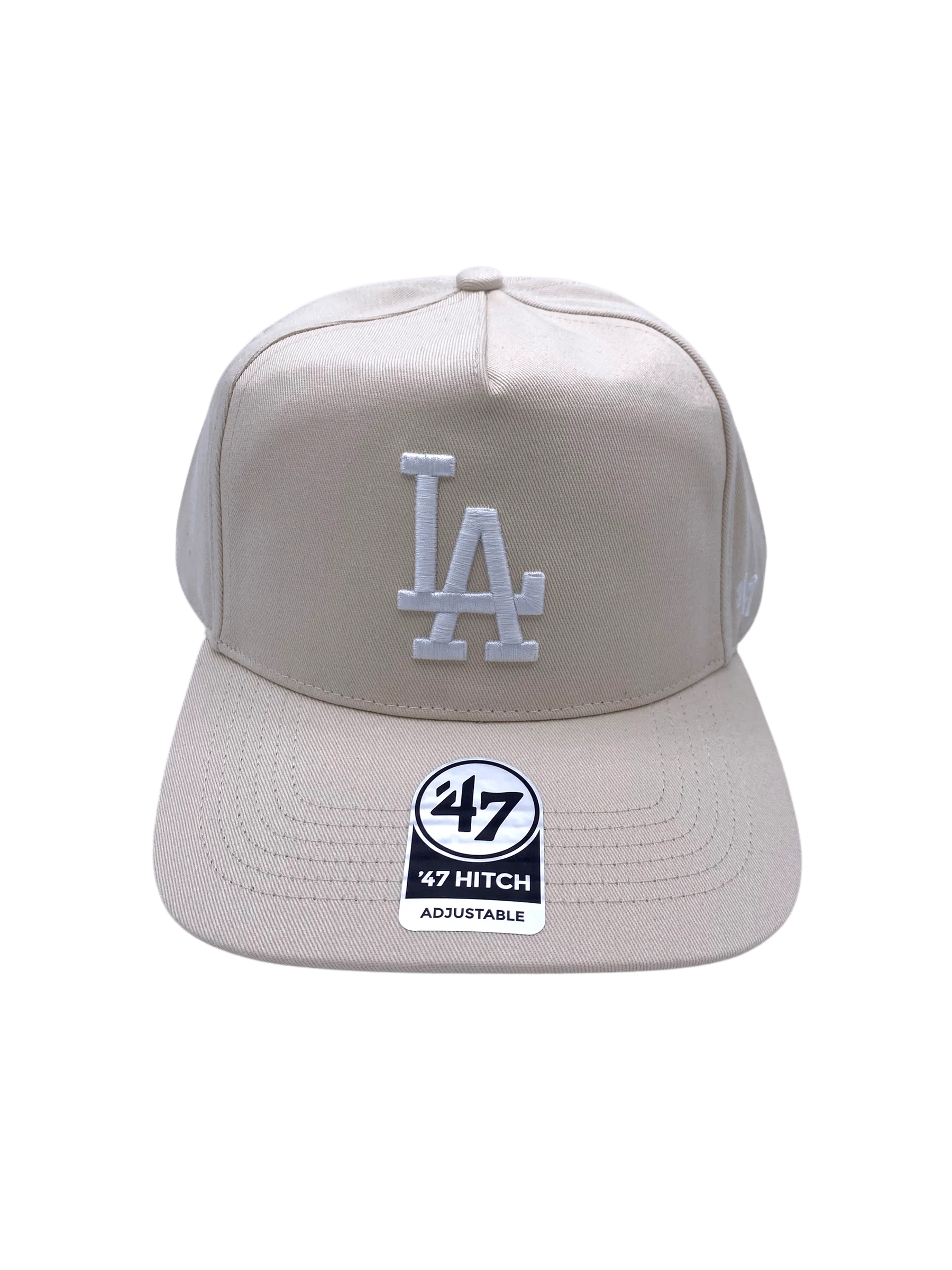 Adult Los Angeles Dodgers '47 Sandstone Logo Hitch Adjustable Snapback Hat - Men's - Image 3