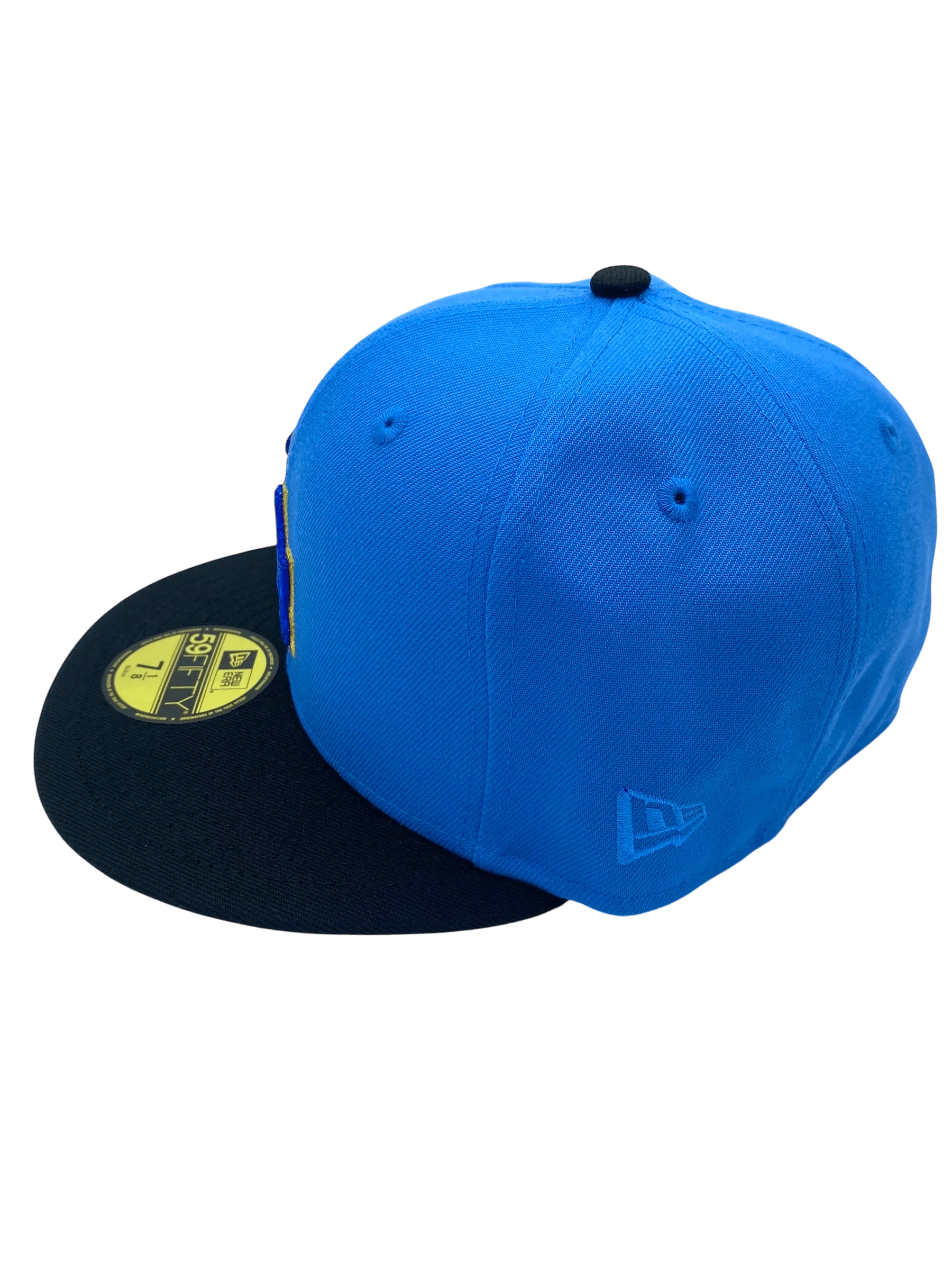 Adult Los Angeles Dodgers New Era Blue/Black Movie Pack Custom Side Patch 59FIFTY Fitted Hat - Men's - Image 6