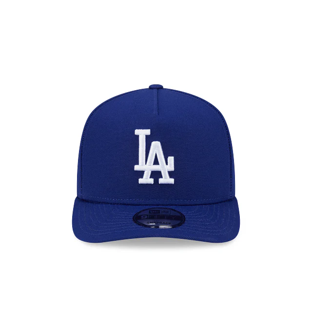 Adult Los Angeles Dodgers New Era Blue Team Poly A-Frame 9FIFTY Adjustable Snapback Hat - Men's - Image 2