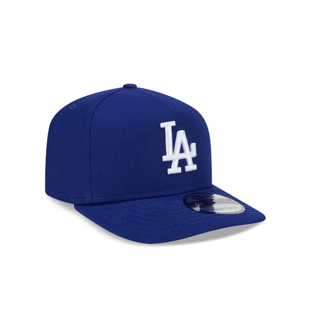 Adult Los Angeles Dodgers New Era Blue Team Poly A-Frame 9FIFTY Adjustable Snapback Hat - Men's - Image 3