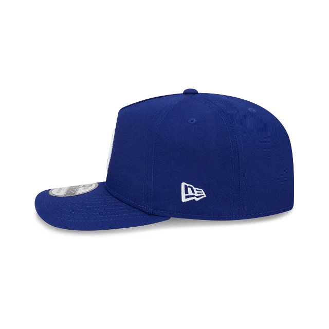 Adult Los Angeles Dodgers New Era Blue Team Poly A-Frame 9FIFTY Adjustable Snapback Hat - Men's - Image 4