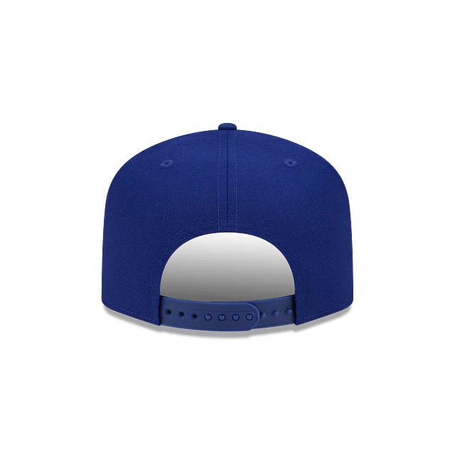 Adult Los Angeles Dodgers New Era Blue Team Poly A-Frame 9FIFTY Adjustable Snapback Hat - Men's - Image 5
