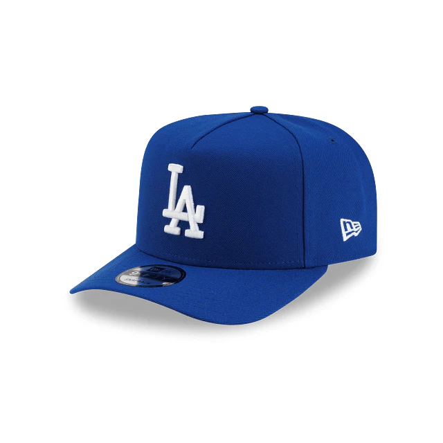 Adult Los Angeles Dodgers New Era Blue/ White Poly A-Frame 9FIFTY Adjustable Snapback Hat - Men's