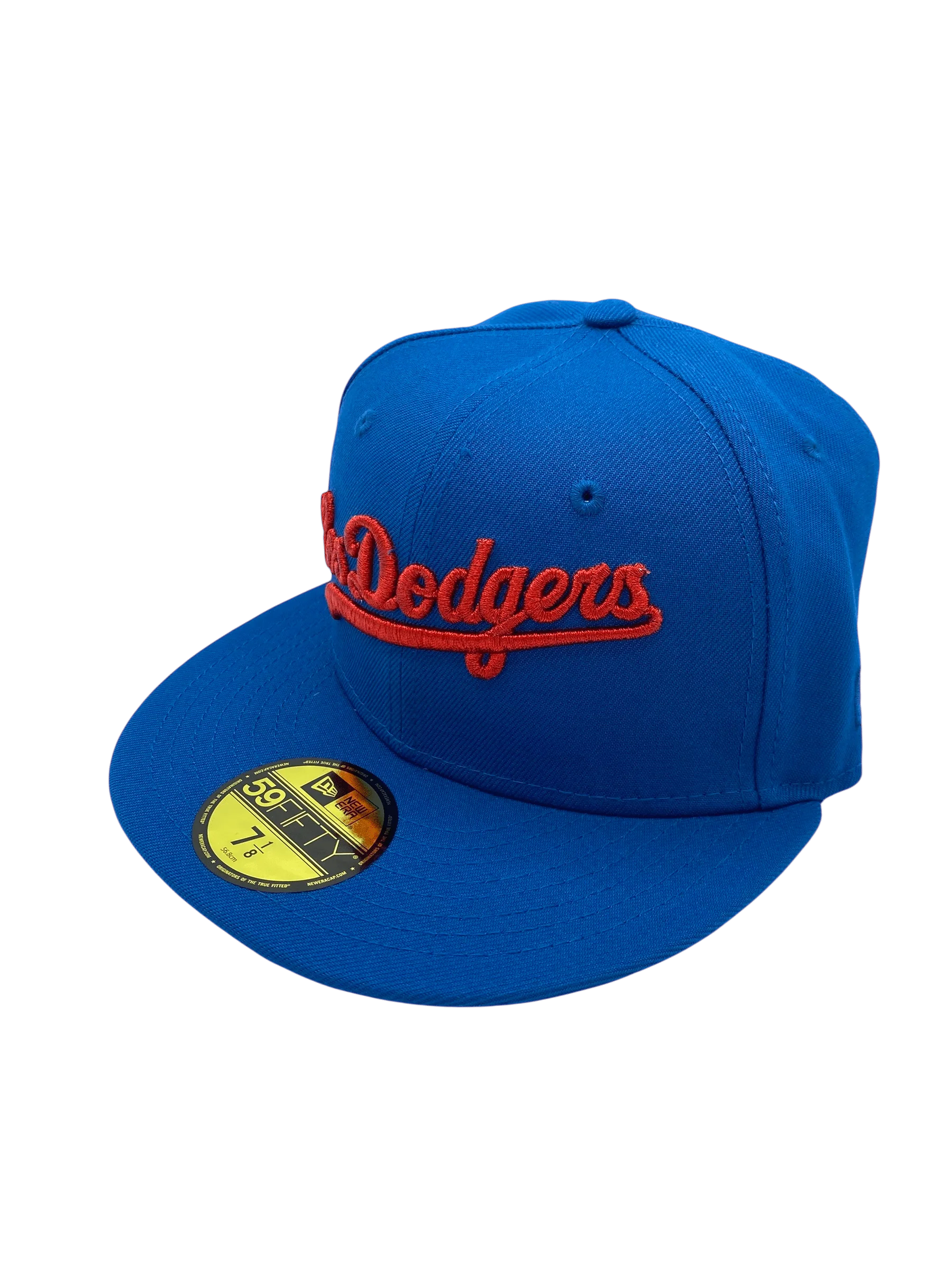 Adult Los Angeles Dodgers New Era Seashore Blue Viva Los Dodgers Side Patch 59FIFTY Fitted Hat - Men's - Image 5