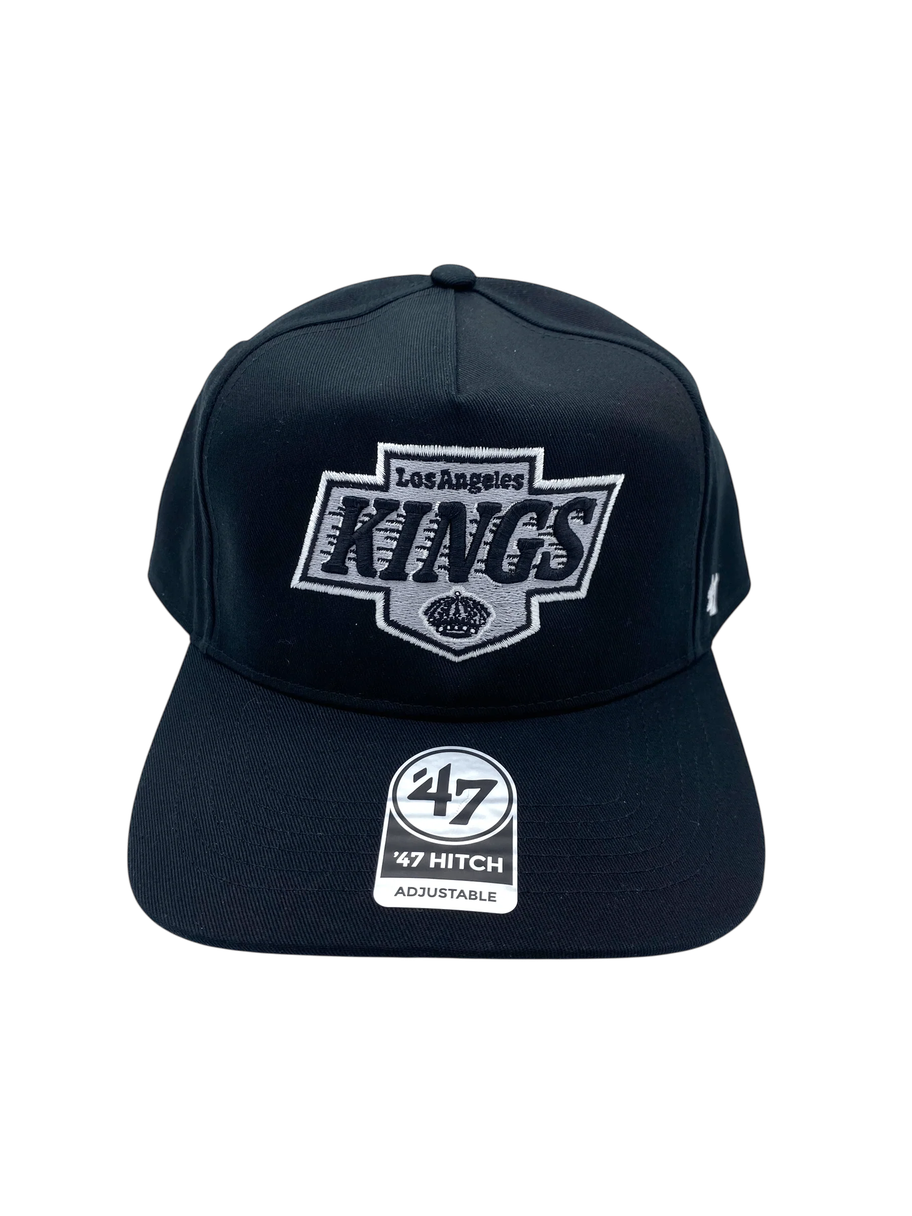 Adult Los Angeles Kings '47 Black Team Logo Hitch Adjustable Snapback Hat - Men's - Image 3