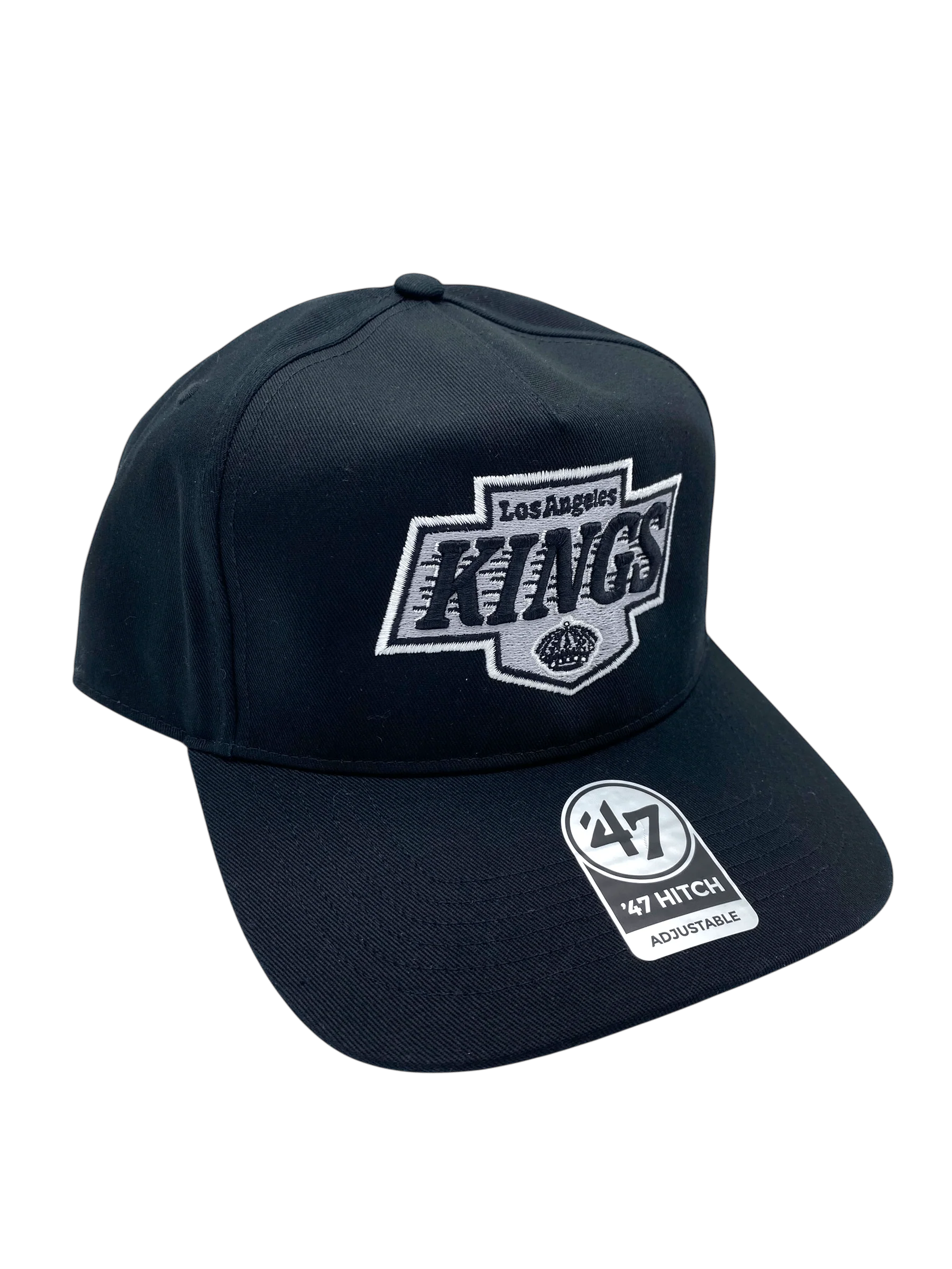 Adult Los Angeles Kings '47 Black Team Logo Hitch Adjustable Snapback Hat - Men's - Image 4