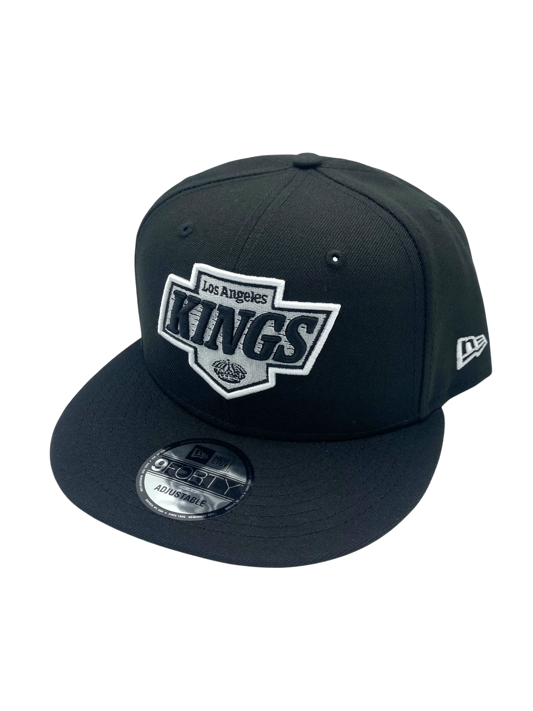 Adult Los Angeles Kings New Era Black NHL 9FIFTY Snapback Hat - Men's