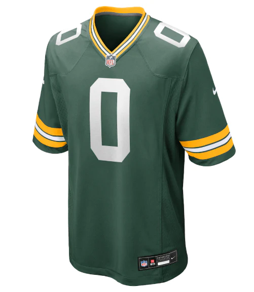 Adult Matthew Golden Green Bay Packers Nike Green Game Jersey - Men's - Image 3