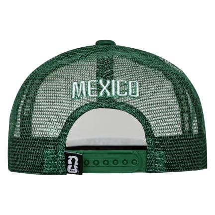 Adult Mexico 2026 FIFA World Cup Green & White Foam Front Defender Trucker Snapback Cap - Men's - Image 2