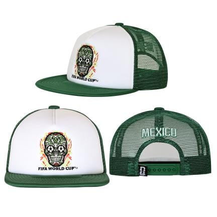 Adult Mexico 2026 FIFA World Cup Green & White Foam Front Defender Trucker Snapback Cap - Men's - Image 3