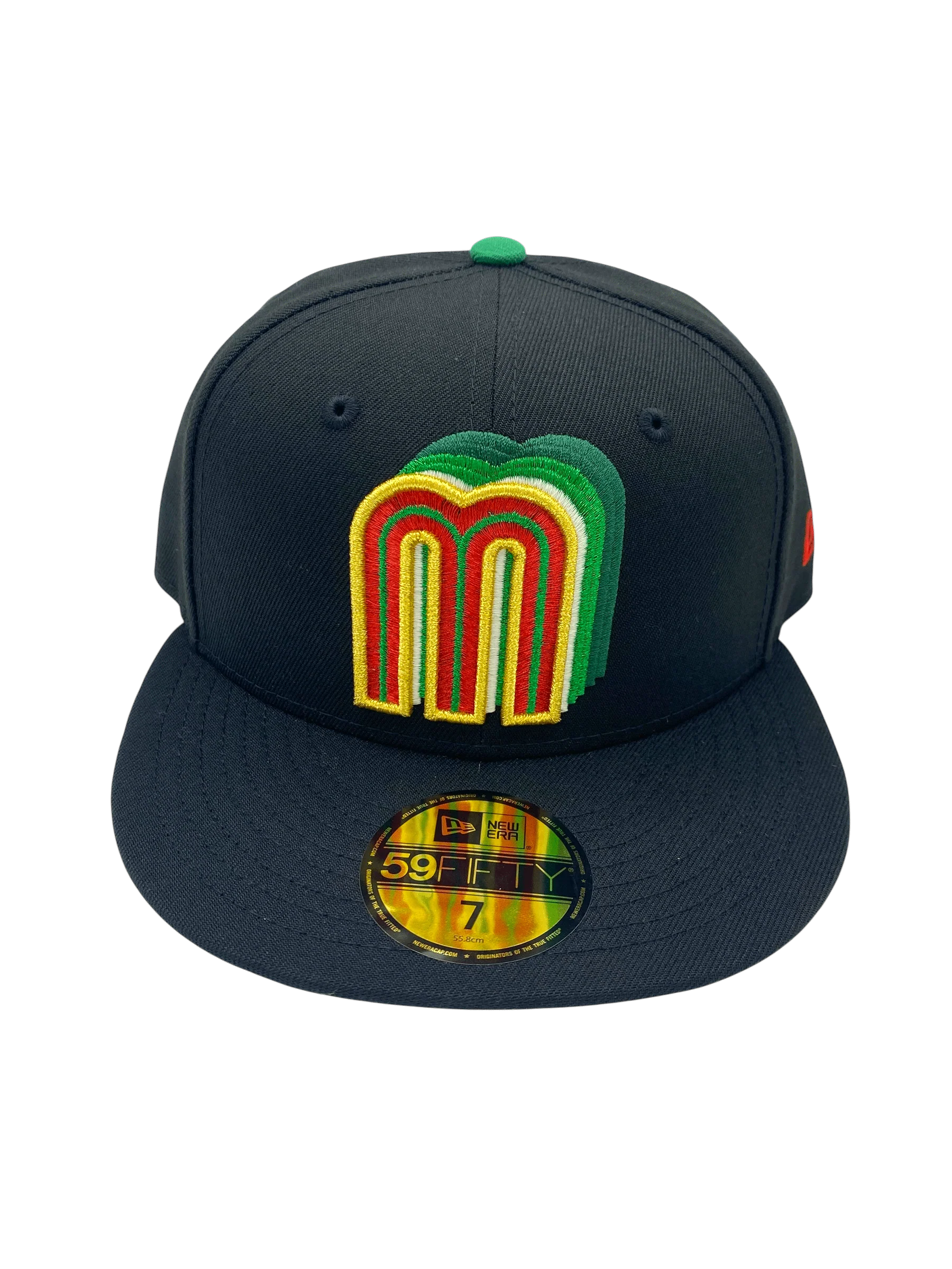 Adult Mexico New Era Black 3D Logo Custom 59FIFTY Fitted Hat -Men's - Image 4