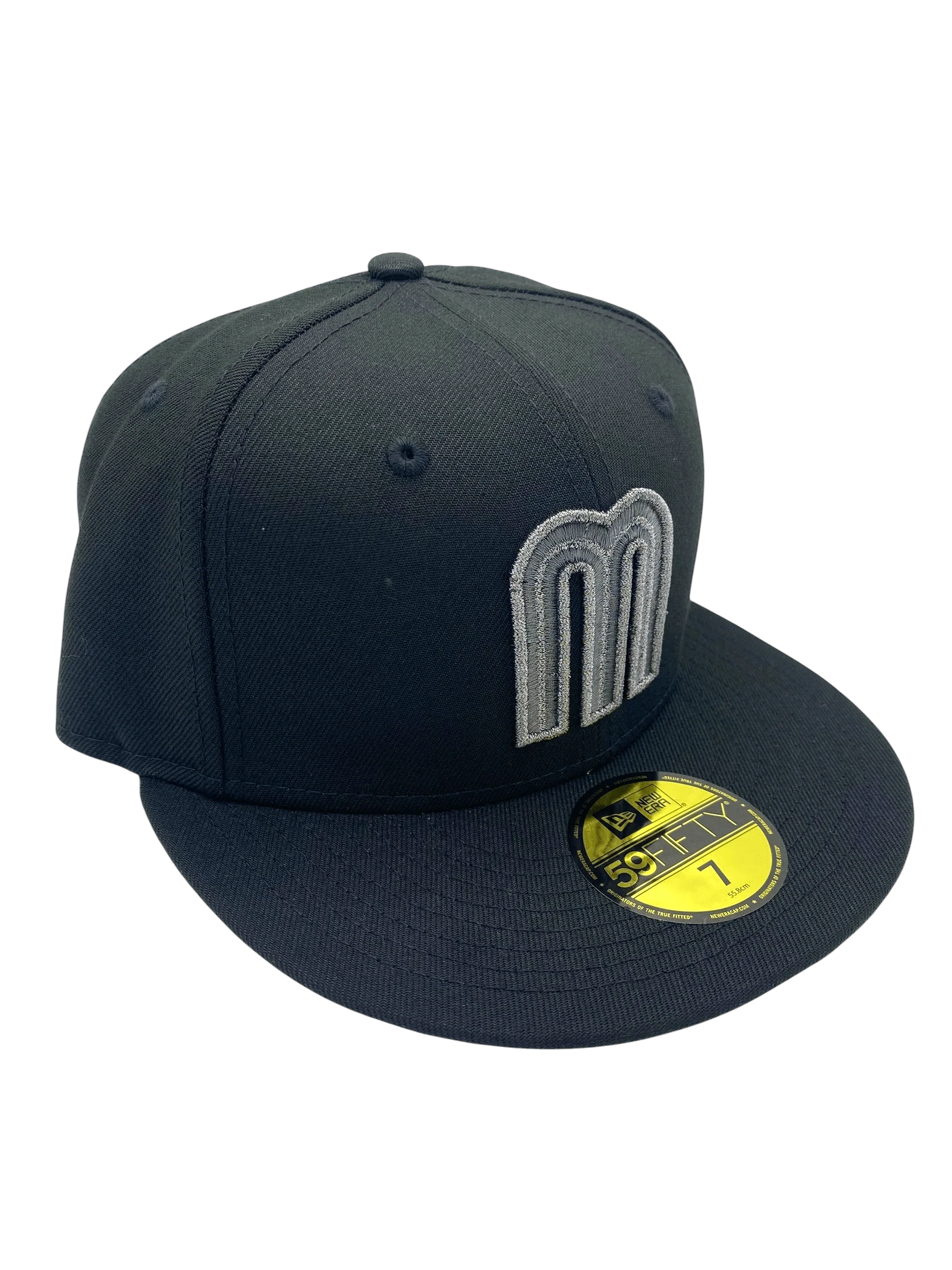 Adult Mexico New Era Black Tonal Custom 59FIFTY Fitted Hat -Men's - Image 5
