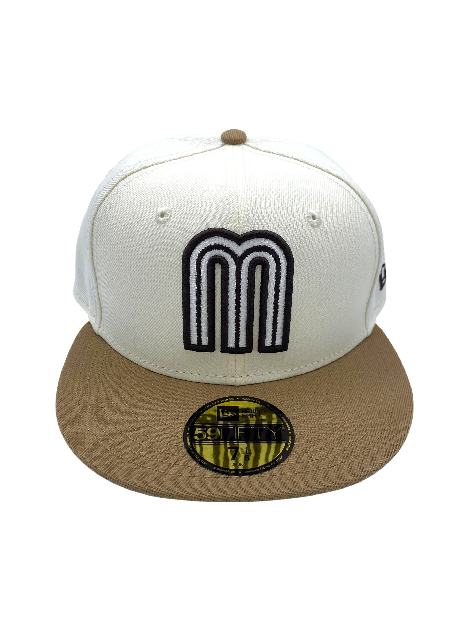 Adult Mexico New Era Chrome/Tan Custom 59FIFTY Fitted Hat -Men's - Image 4