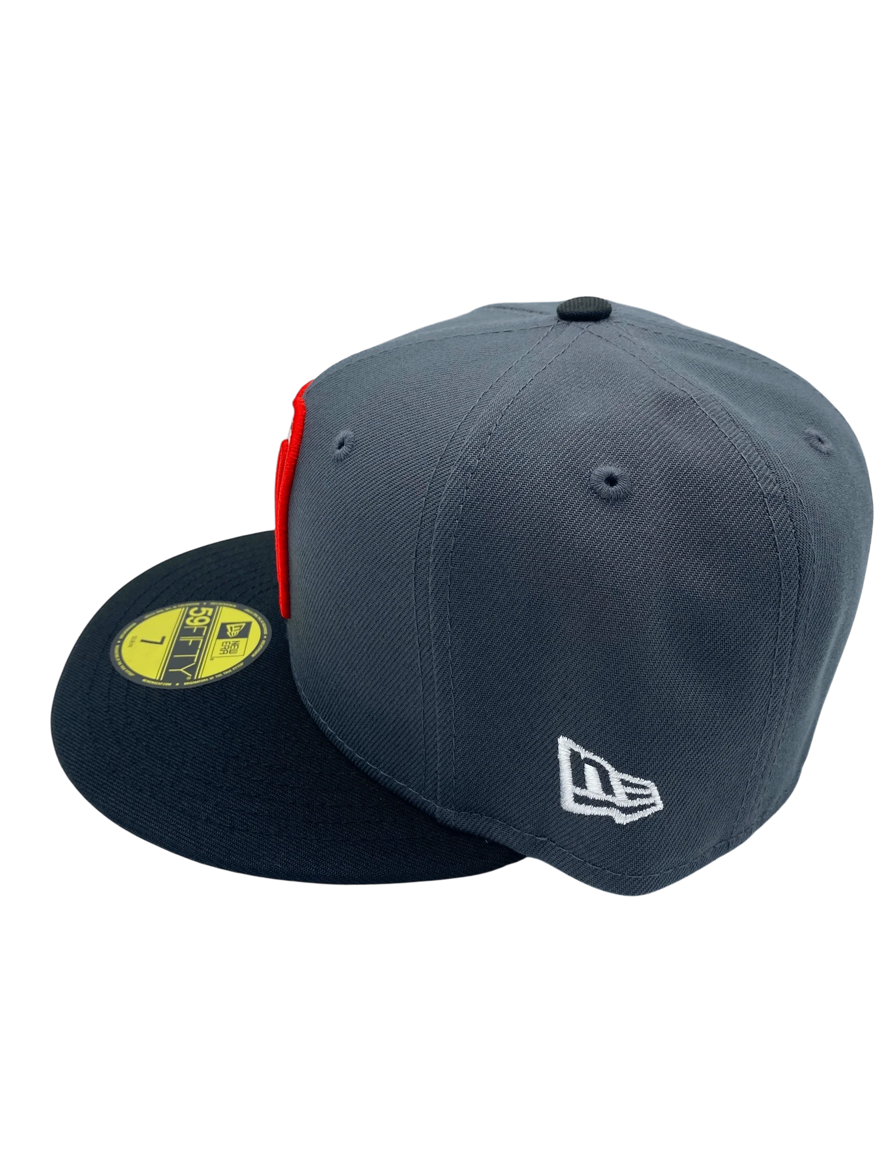 Adult Mexico New Era Gray/Black Custom 59FIFTY Fitted Hat -Men's - Image 6