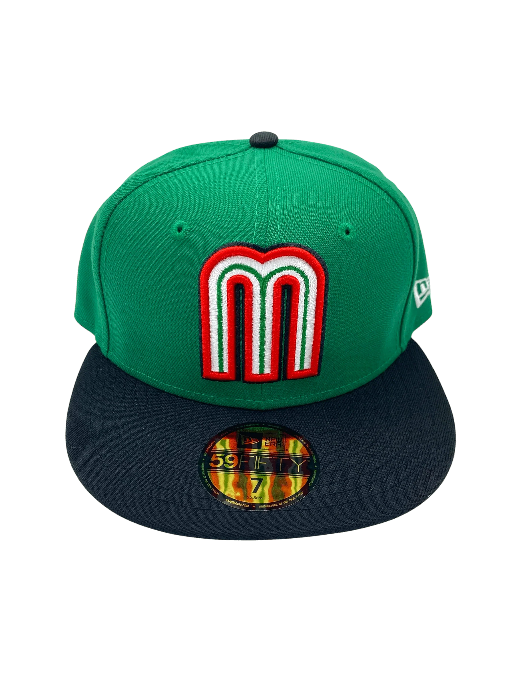 Adult Mexico New Era Green/Black Custom 59FIFTY Fitted Hat -Men's - Image 4