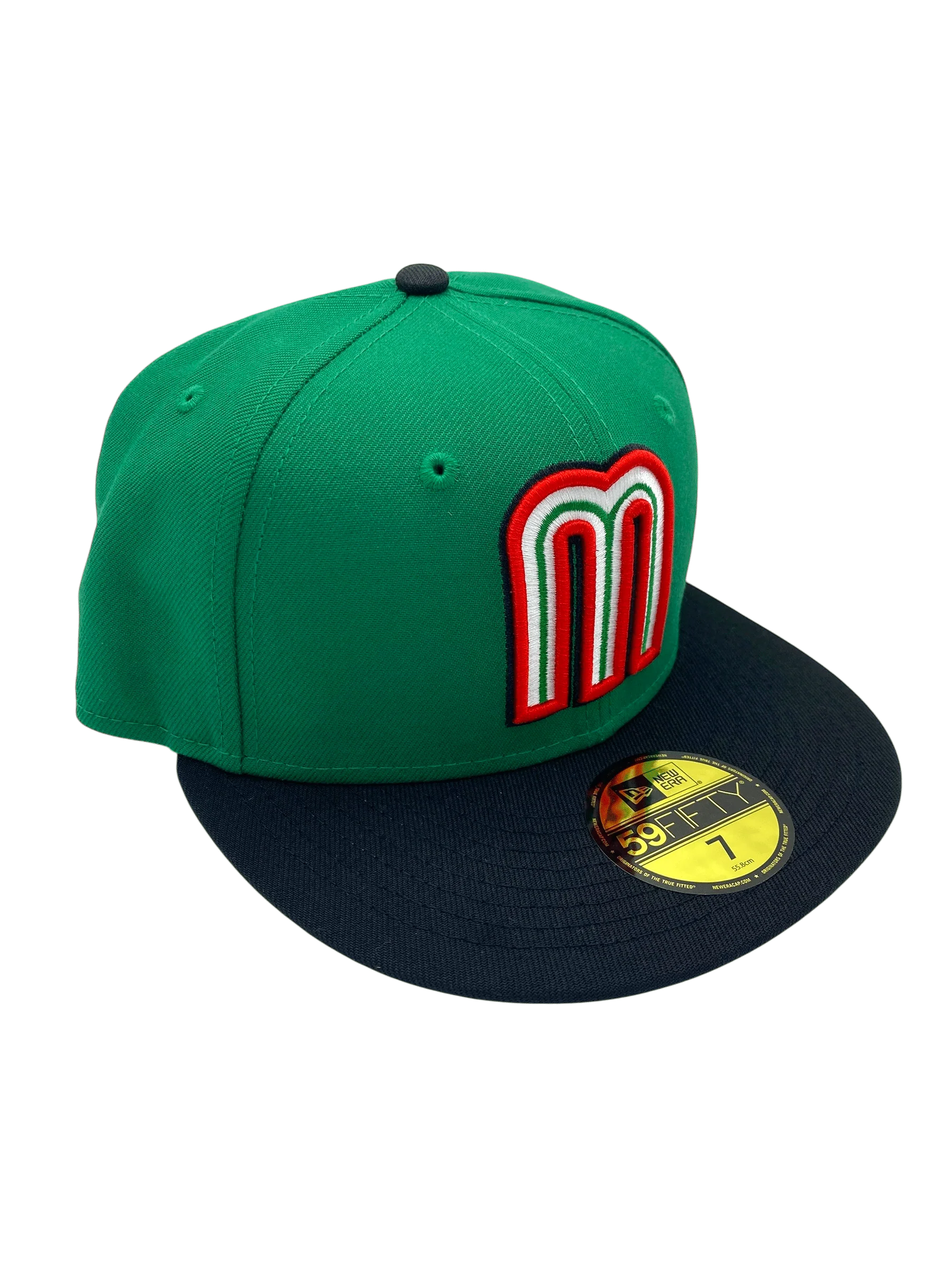 Adult Mexico New Era Green/Black Custom 59FIFTY Fitted Hat -Men's - Image 5