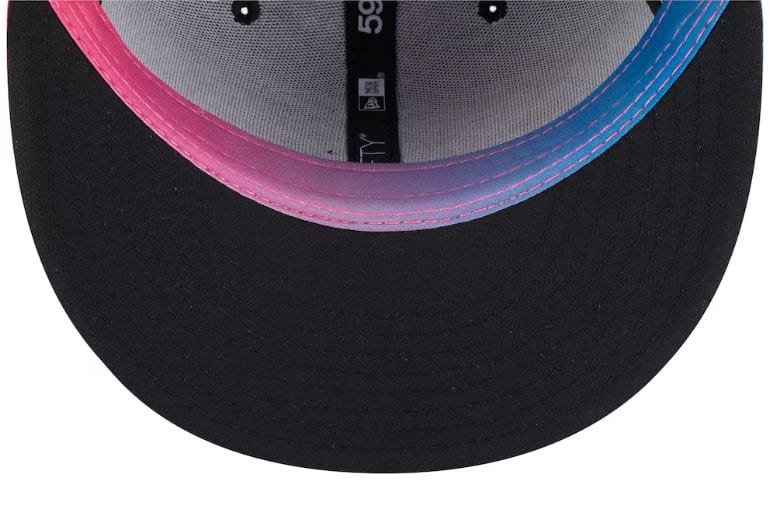 Adult Miami Marlins New Era Black 2025 City Connect Official On Field 59FIFTY Fitted Hat - Men's - Image 2