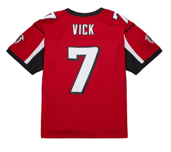 Adult Michael Vick Atlanta Falcons Mitchell & Ness 2003 Red Throwback Jersey - Men's