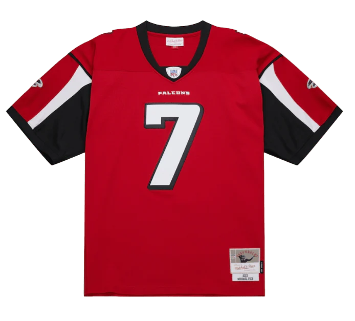 Adult Michael Vick Atlanta Falcons Mitchell & Ness 2003 Red Throwback Jersey - Men's - Image 2