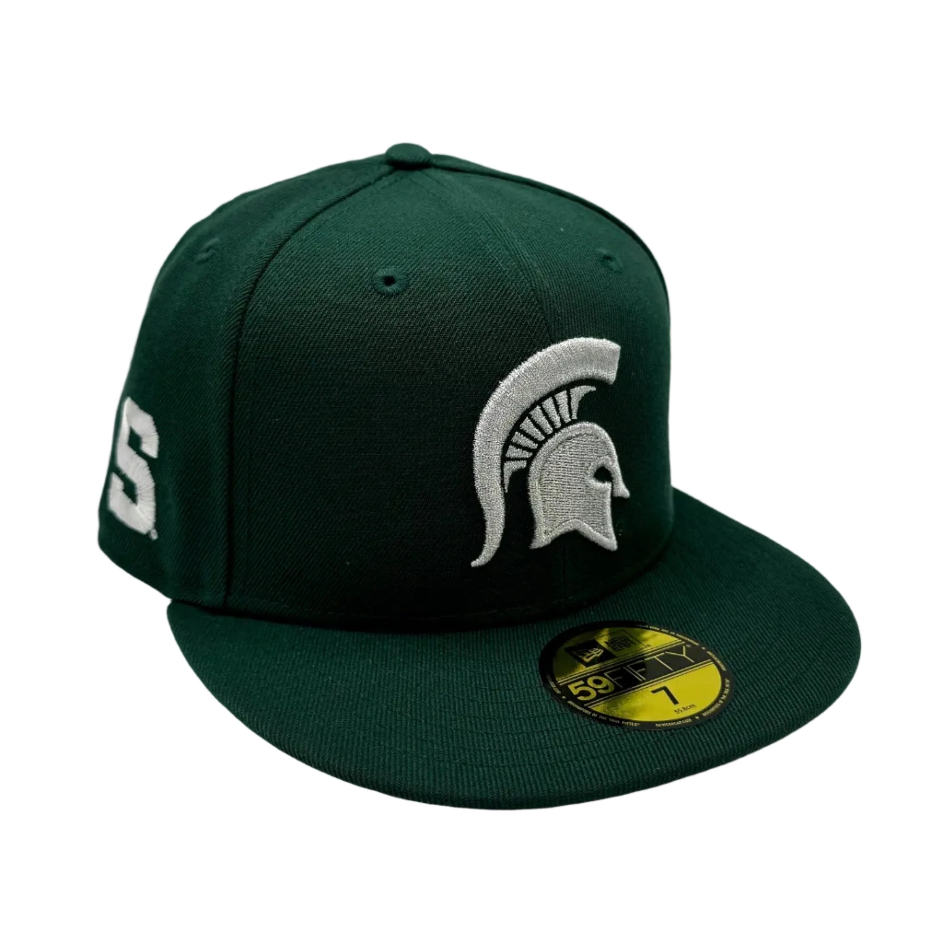 Adult Michigan State Spartans New Era Green NCAA 'Blue Bloods' Custom 59FIFTY Fitted Hat - Men's