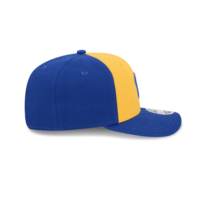 Adult Milwaukee Brewers Vintage New Era Yellow/ Navy Replica Team Logo 9SEVENTY Stretch-Snapback Hat - Men's - Image 5