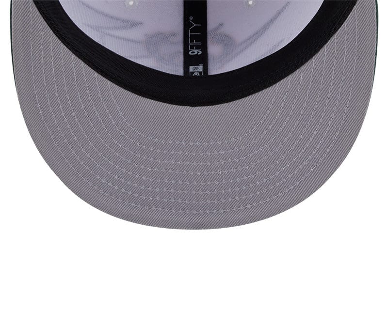 Adult Milwaukee Bucks New Era Green NBA Jagged 9FIFTY Snapback Hat - Men's - Image 3