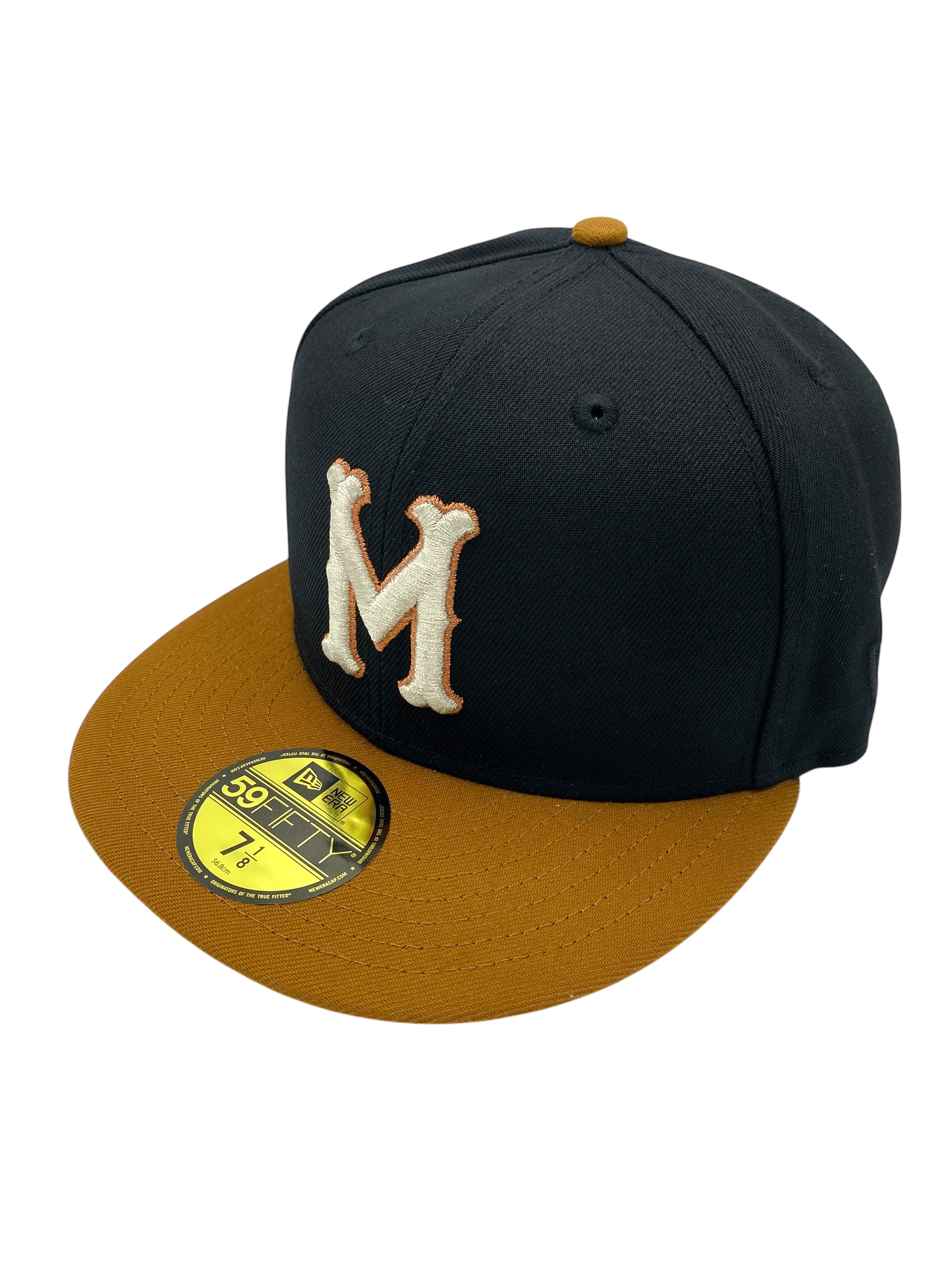Adult Minneapolis Millers New Era Black/Brown Rust Side Patch 59FIFTY Fitted Hat - Men's - Image 6