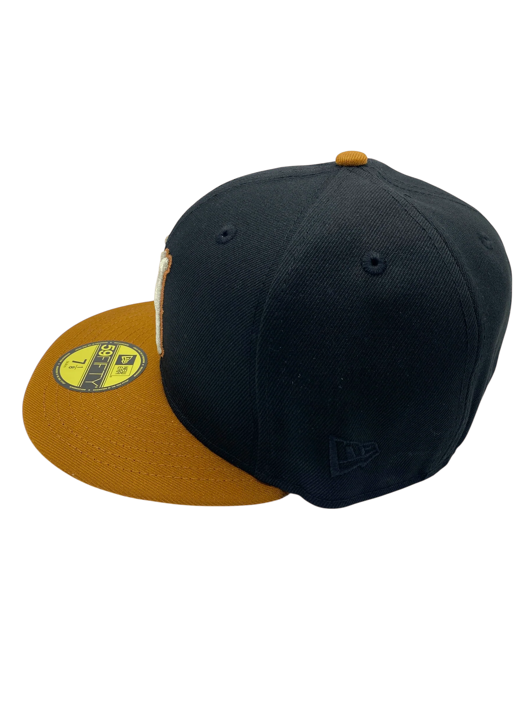 Adult Minneapolis Millers New Era Black/Brown Rust Side Patch 59FIFTY Fitted Hat - Men's - Image 7